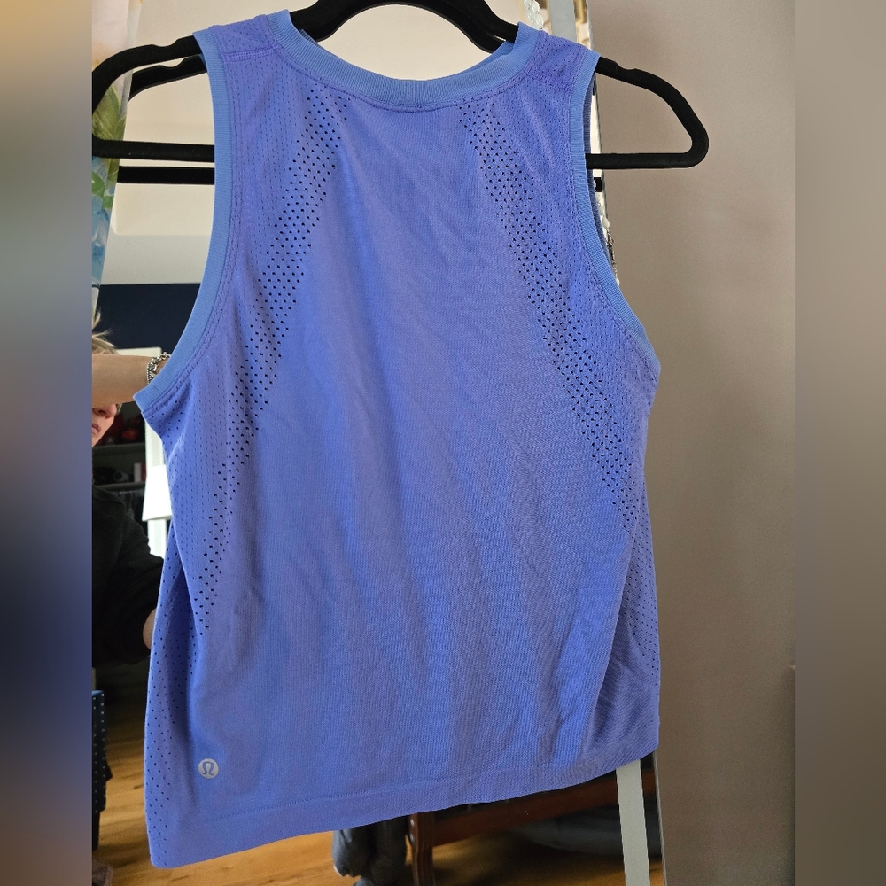 lululemon athletica Lavender Perforated Racerback Tank Top